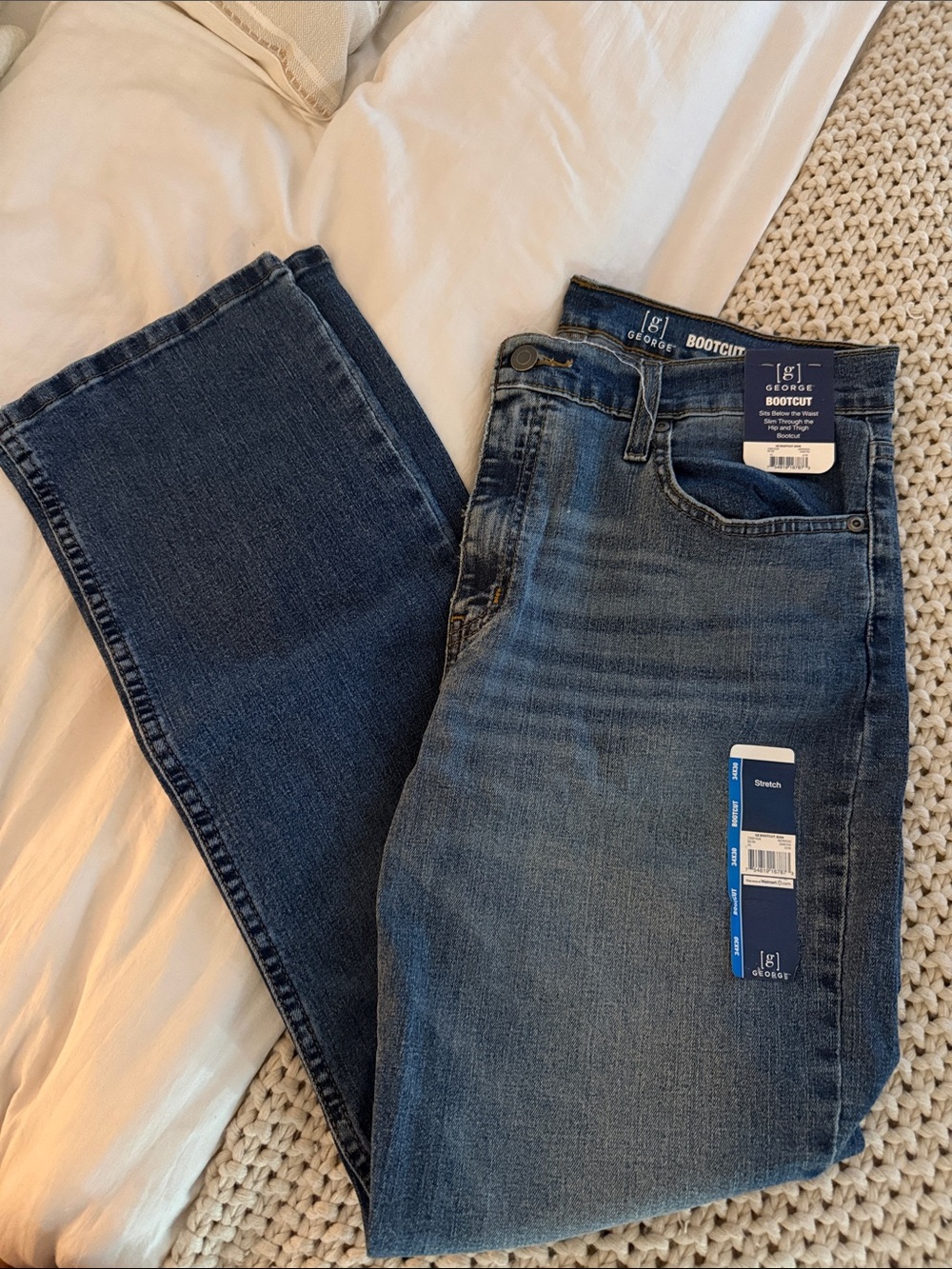 George Men’s Medium Blue Bootcut Jeans